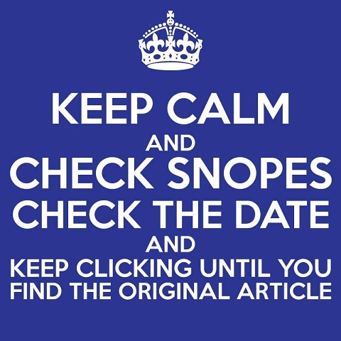 1111MEME -- Keep Calm And Check Snopes