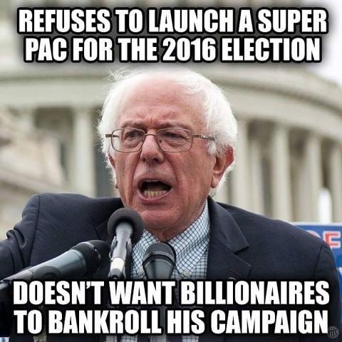 BernieDoesntWantBillionaireMoney